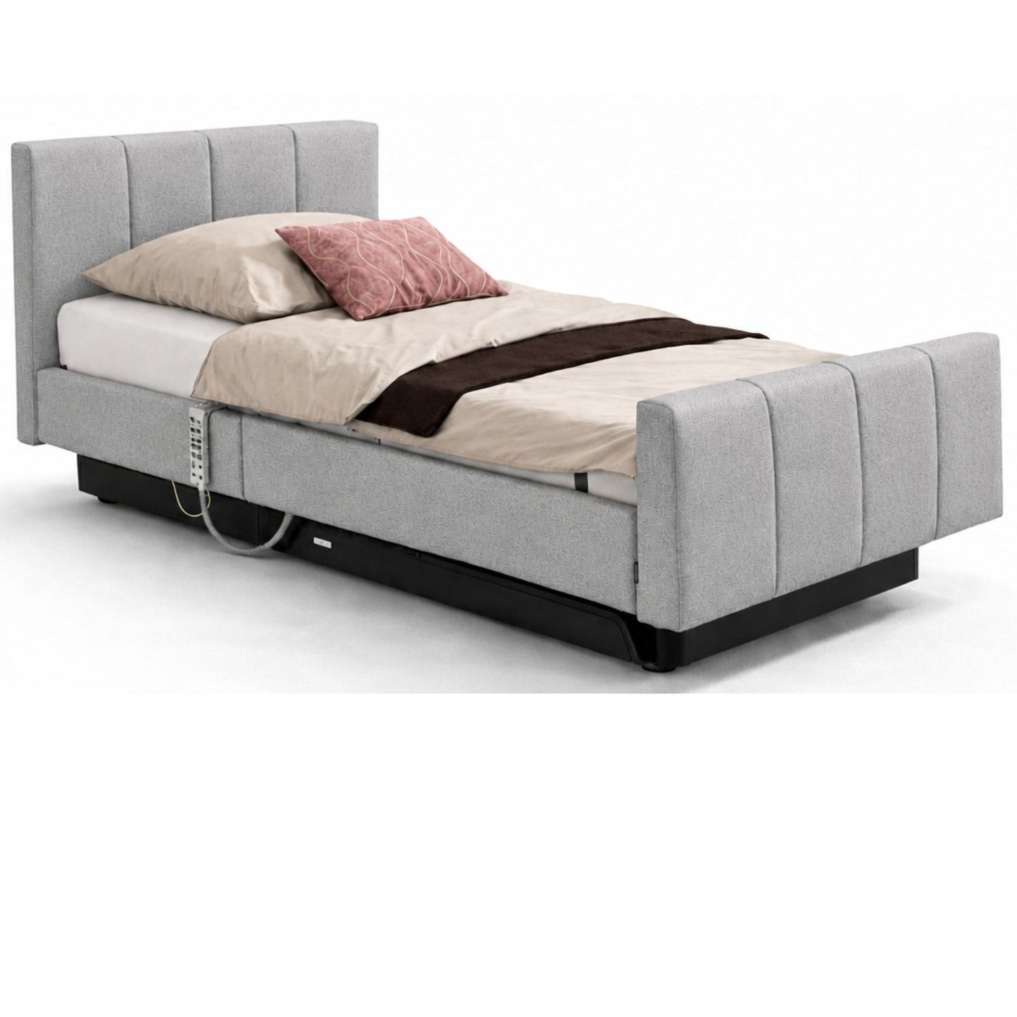 Seniorenbett "Libra deluxe", komplett gepolstert, Liegefläche 90 x 200 cm, Vario Safe