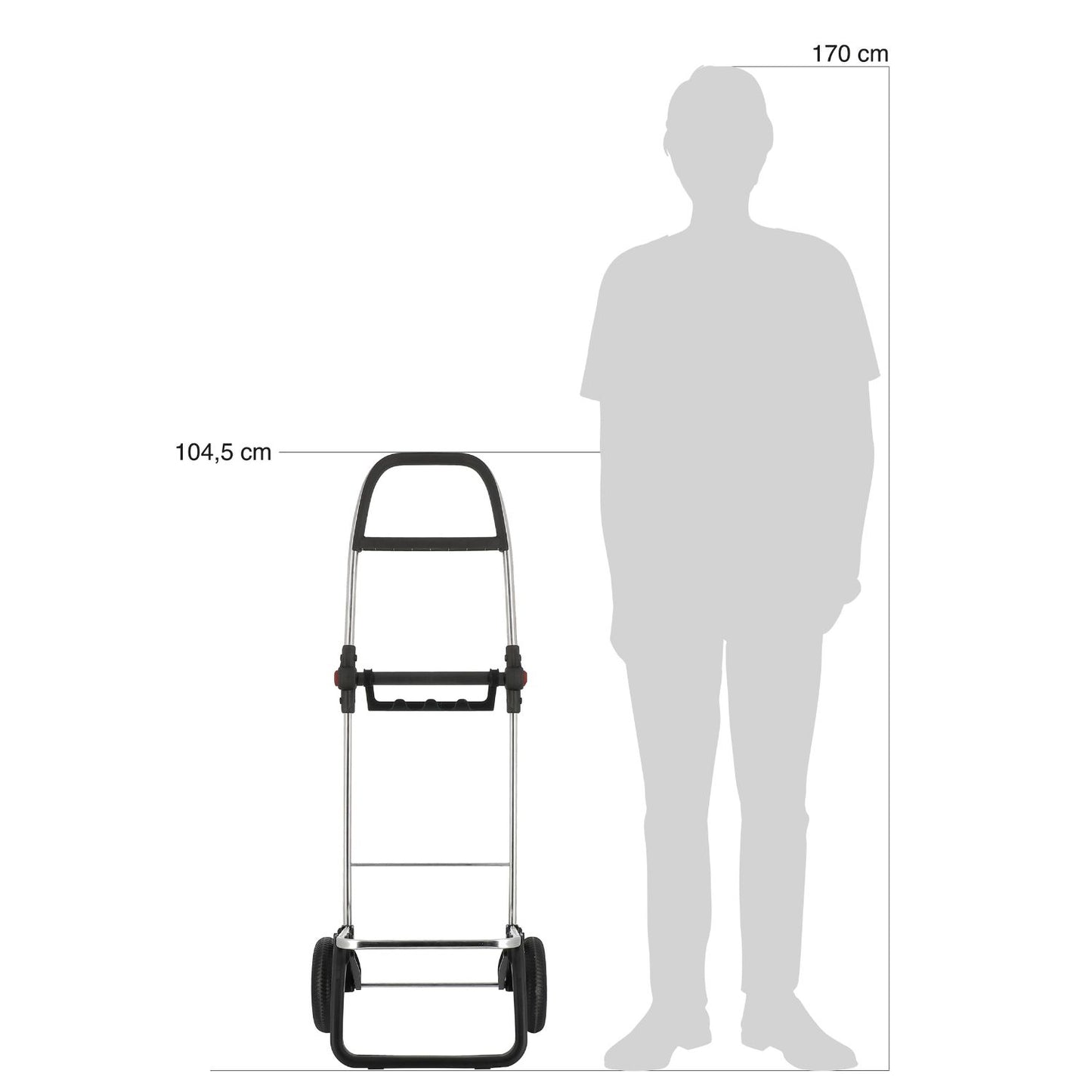 Einkaufstrolley, 43 Liter, klappbar