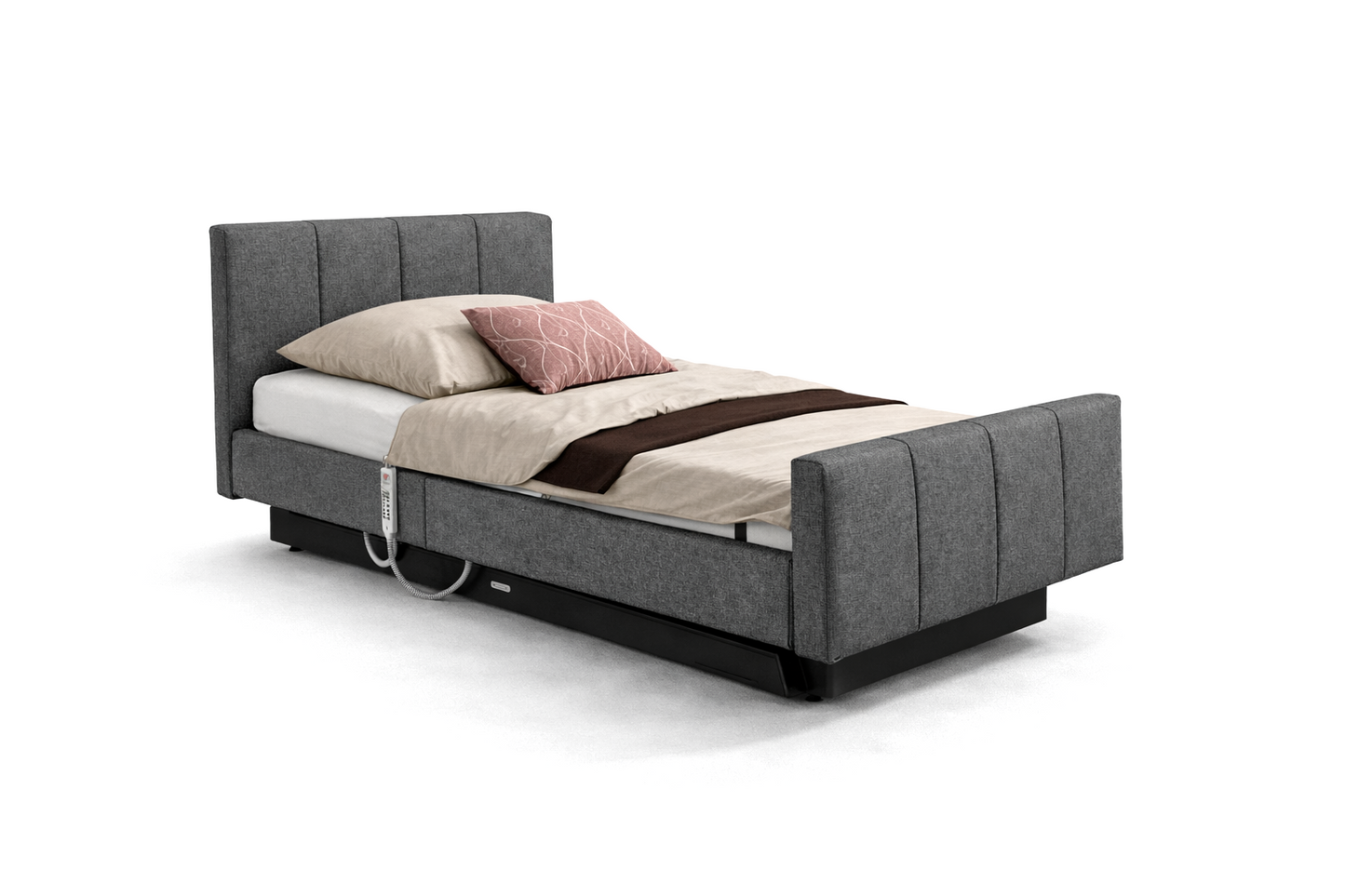 Pflegebett "Libra deluxe", komplett gepolstert, Liegefläche 100 x 200 cm