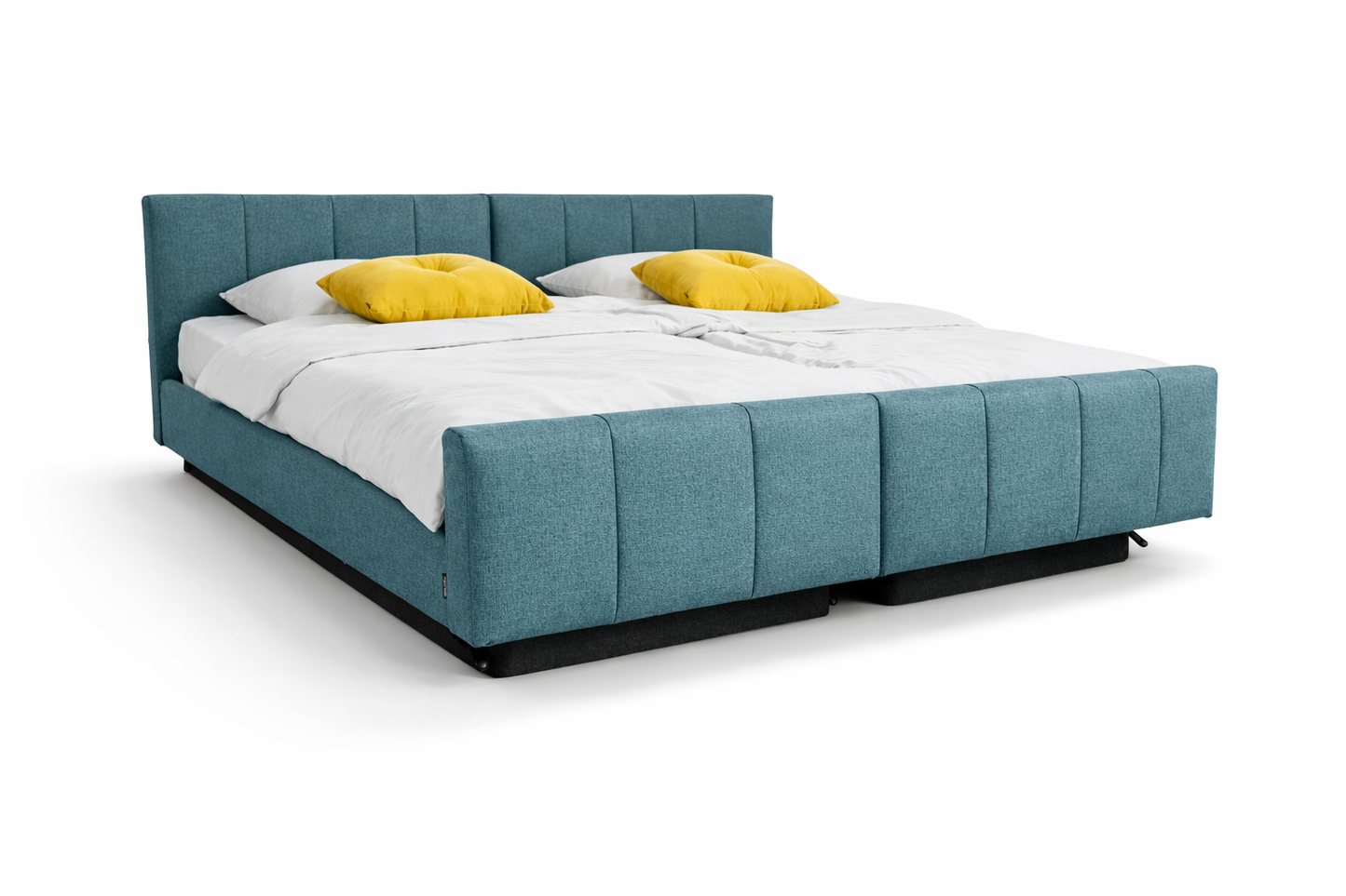 Pflegebett "Libra deluxe", komplett gepolstert, Liegefläche 200 x 200 cm, Partnerbett, Inkontinenzstoff, Vario Safe