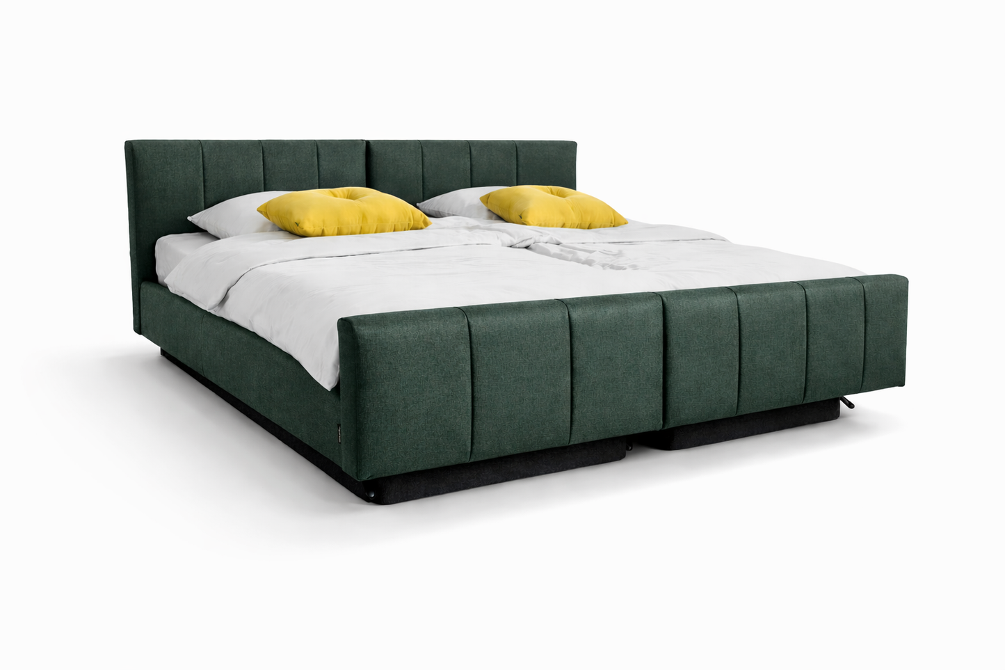 Pflegebett "Libra deluxe", komplett gepolstert, Liegefläche 200 x 200 cm, Partnerbett, Inkontinenzstoff, Vario Safe