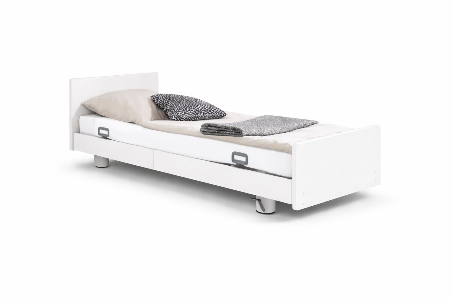 Pflegebett "Libra" mit Holzdekor, Liegefläche 100 x 200 cm, Vario Safe