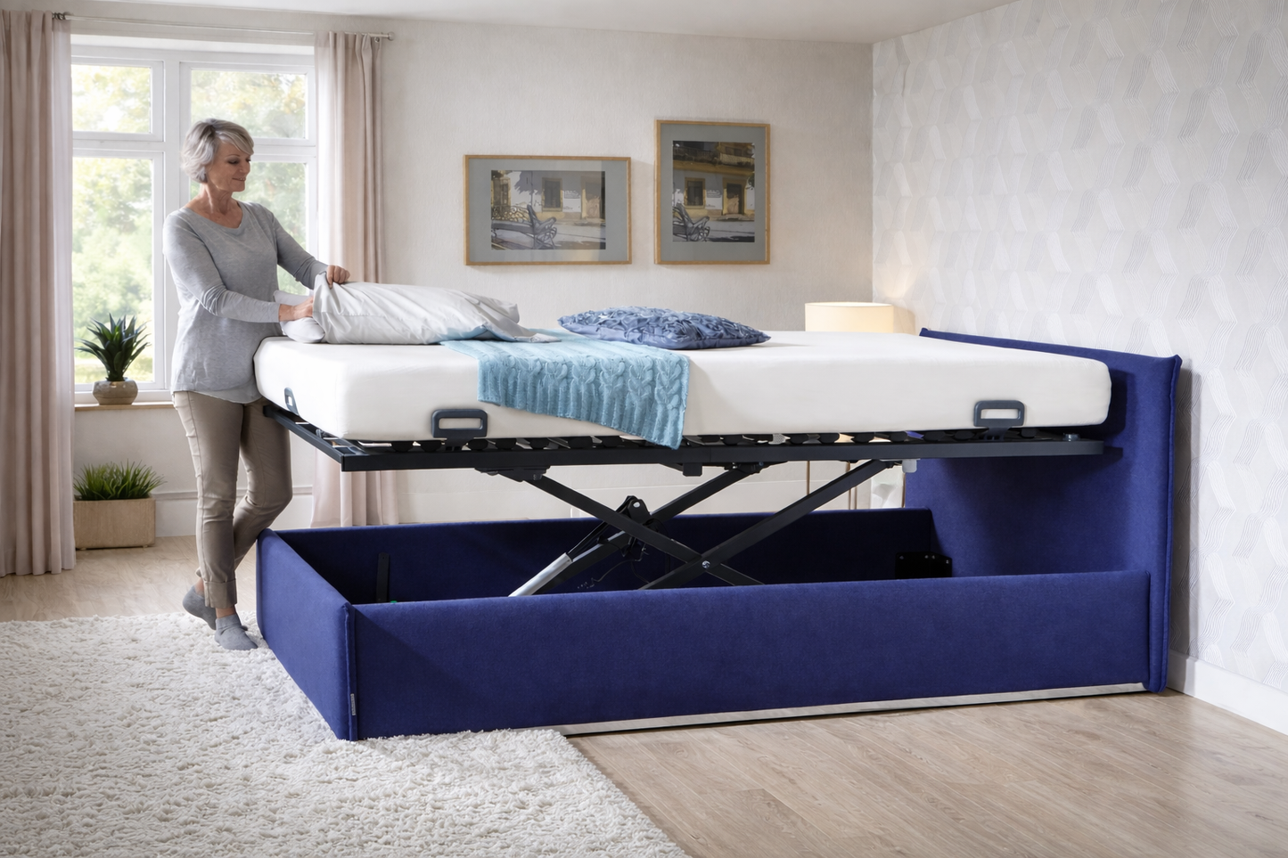 Komfortrahmen/Heberahmen "Lindeo" - Seniorenbett Nachrüstung