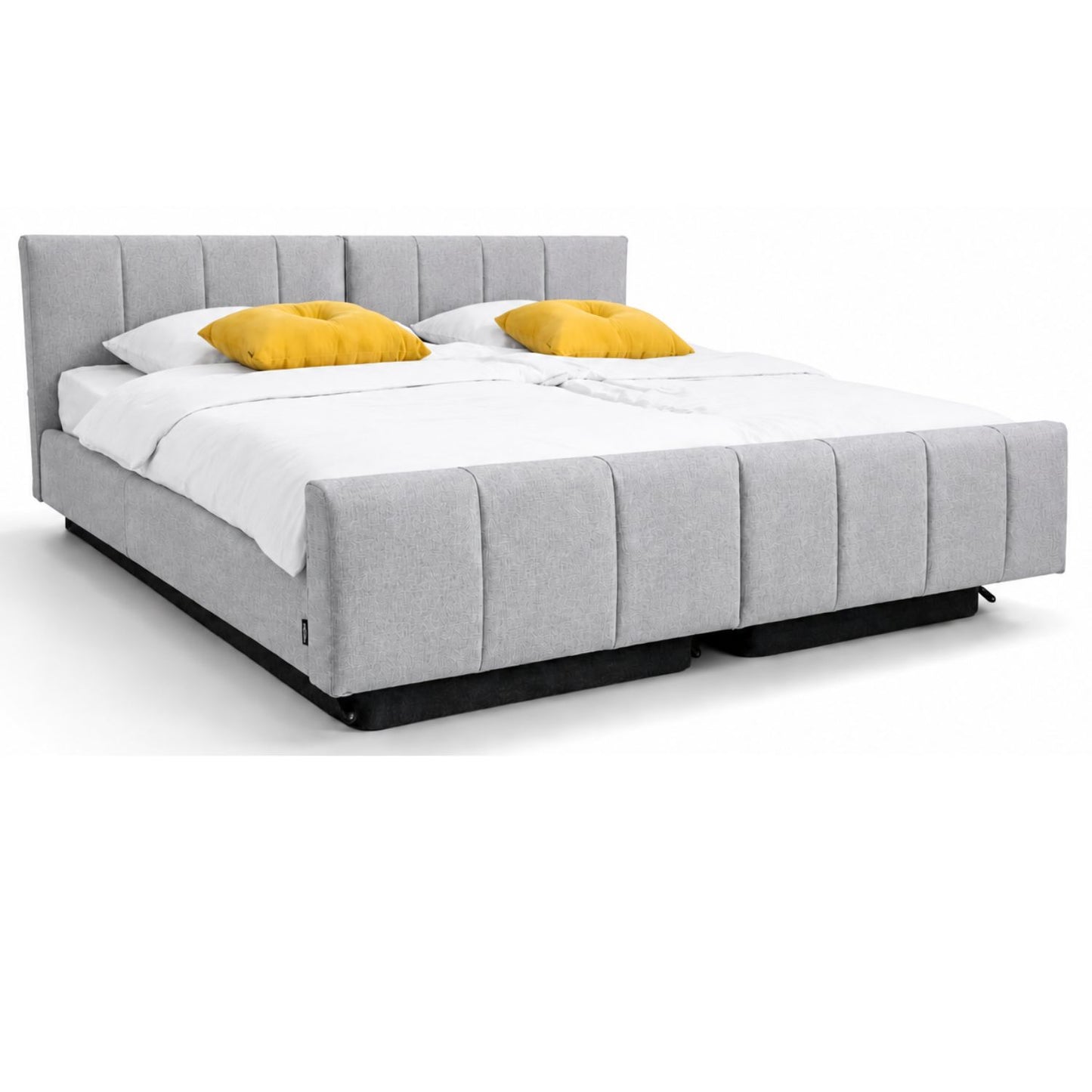 Seniorenbett "Libra deluxe", komplett gepolstert, Liegefläche 180 x 200 cm, Partnerbett, Vario Safe