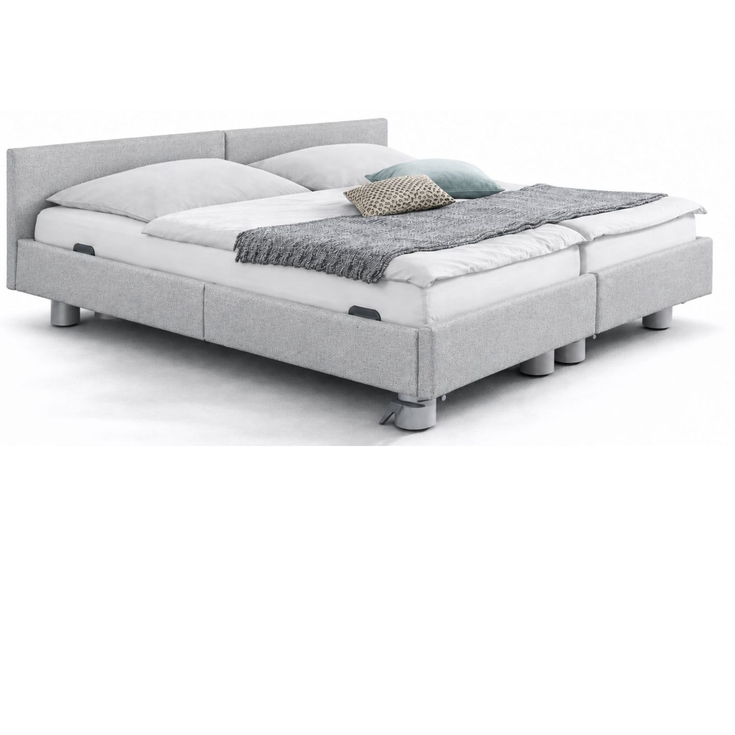Seniorenbett "Libra", gepolstert, Liegefläche 180 x 200 cm, Partnerbett, Vario Safe