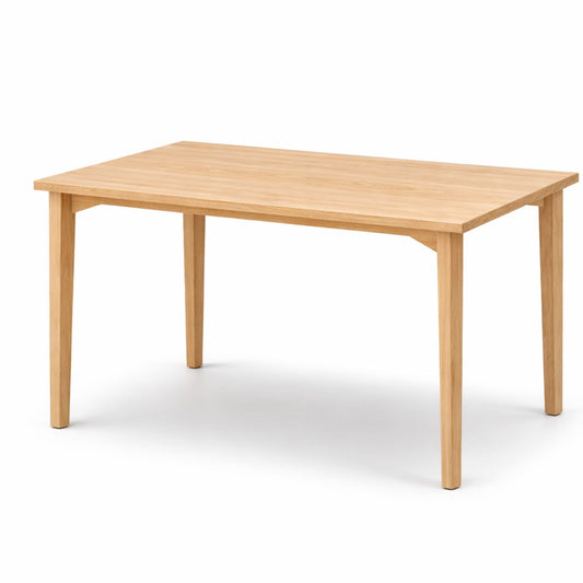 Tisch "Dresden", 140 x 80 cm, zargenfrei, Sichtholzgestell Buche massiv, passend zu Pfleiderer R20021 Lindberg Eiche gebeizt, Tischplatte: Pfleiderer R20021 Lindberg Eiche